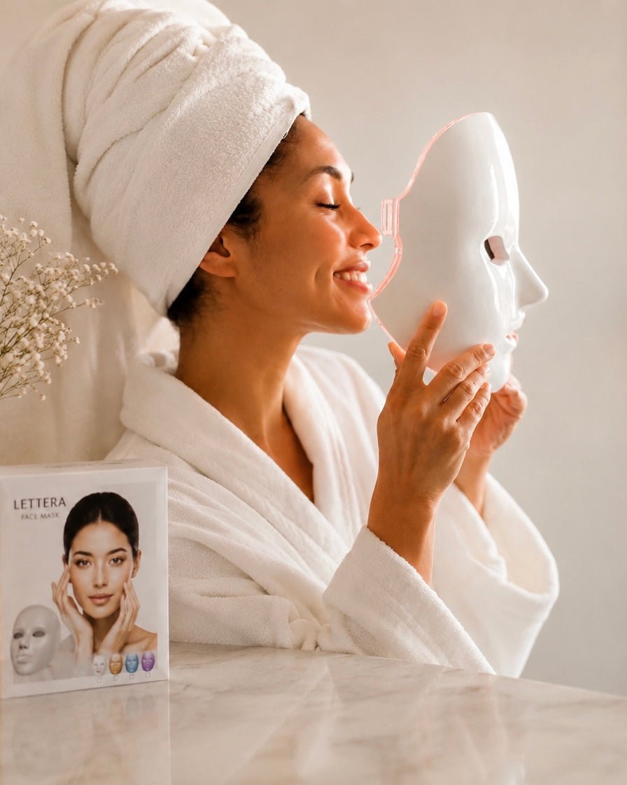 LED Facial Therapy Mask | 7-Color Light Therapy Device - Beauty Devices - Glow Beauty