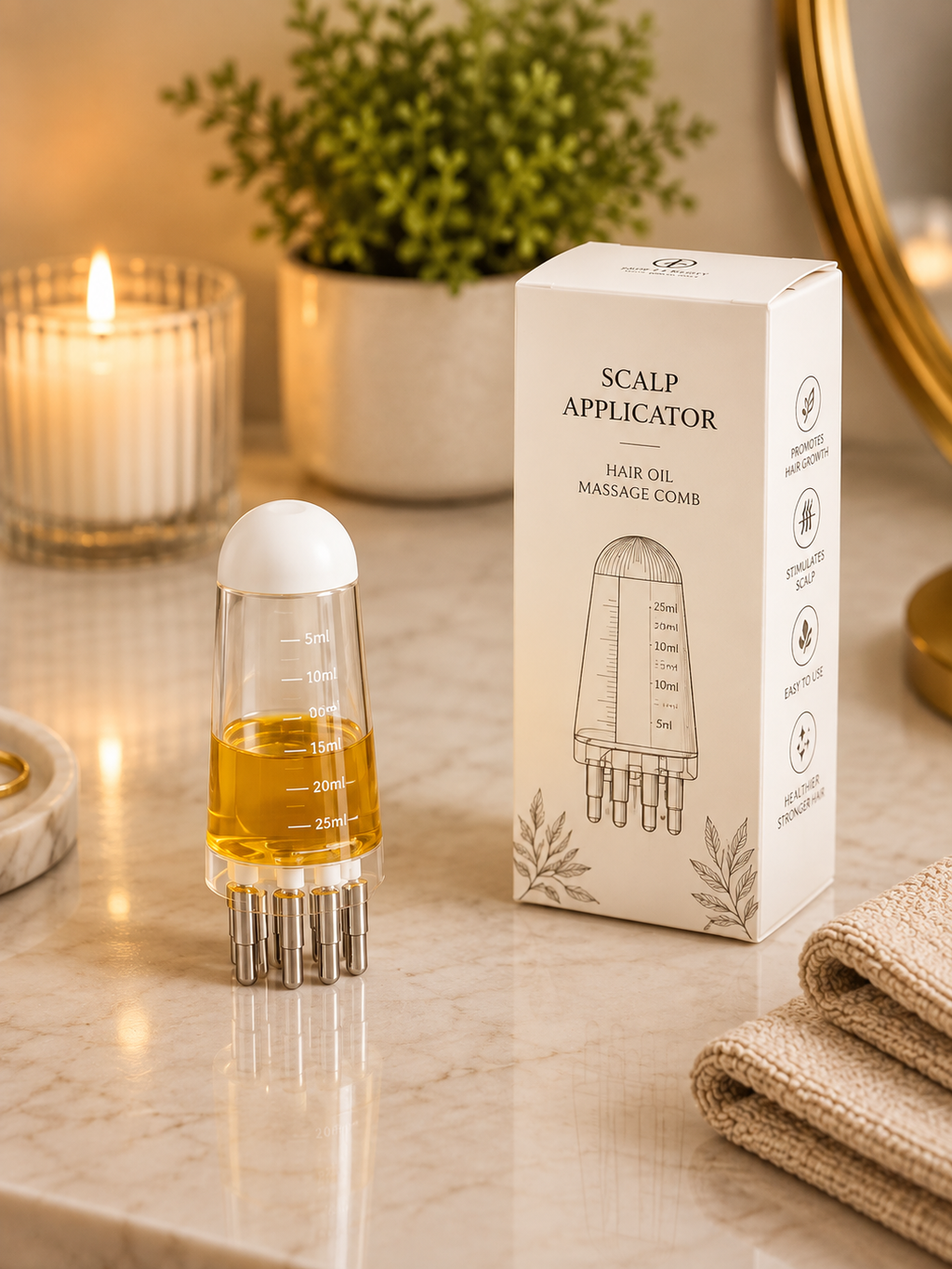Scalp Oil Applicator Comb | Hair Oil Applicator
