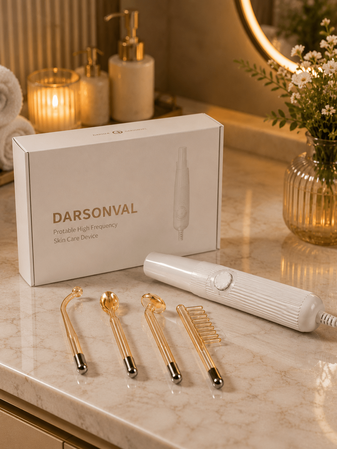 DARSONVAL High Frequency Hair & Skin Wand - Beauty Devices - Glow Beauty