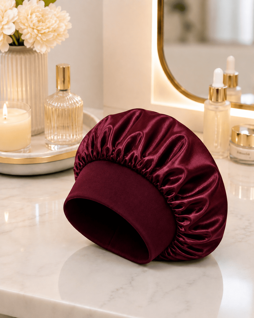 Silk Satin Hair Bonnet | Overnight Protection