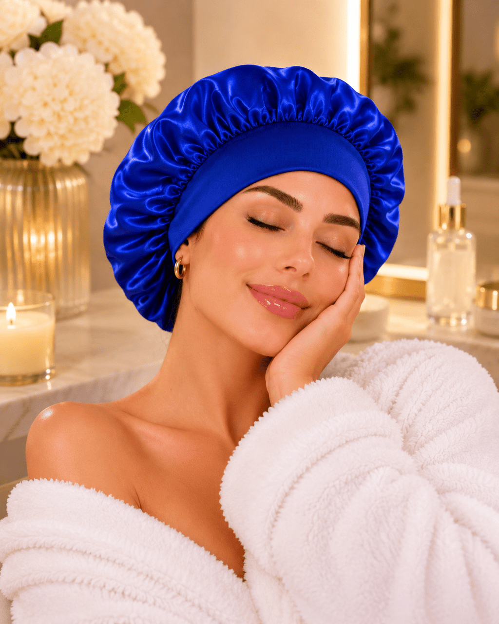 Silk Satin Hair Bonnet | Overnight Protection