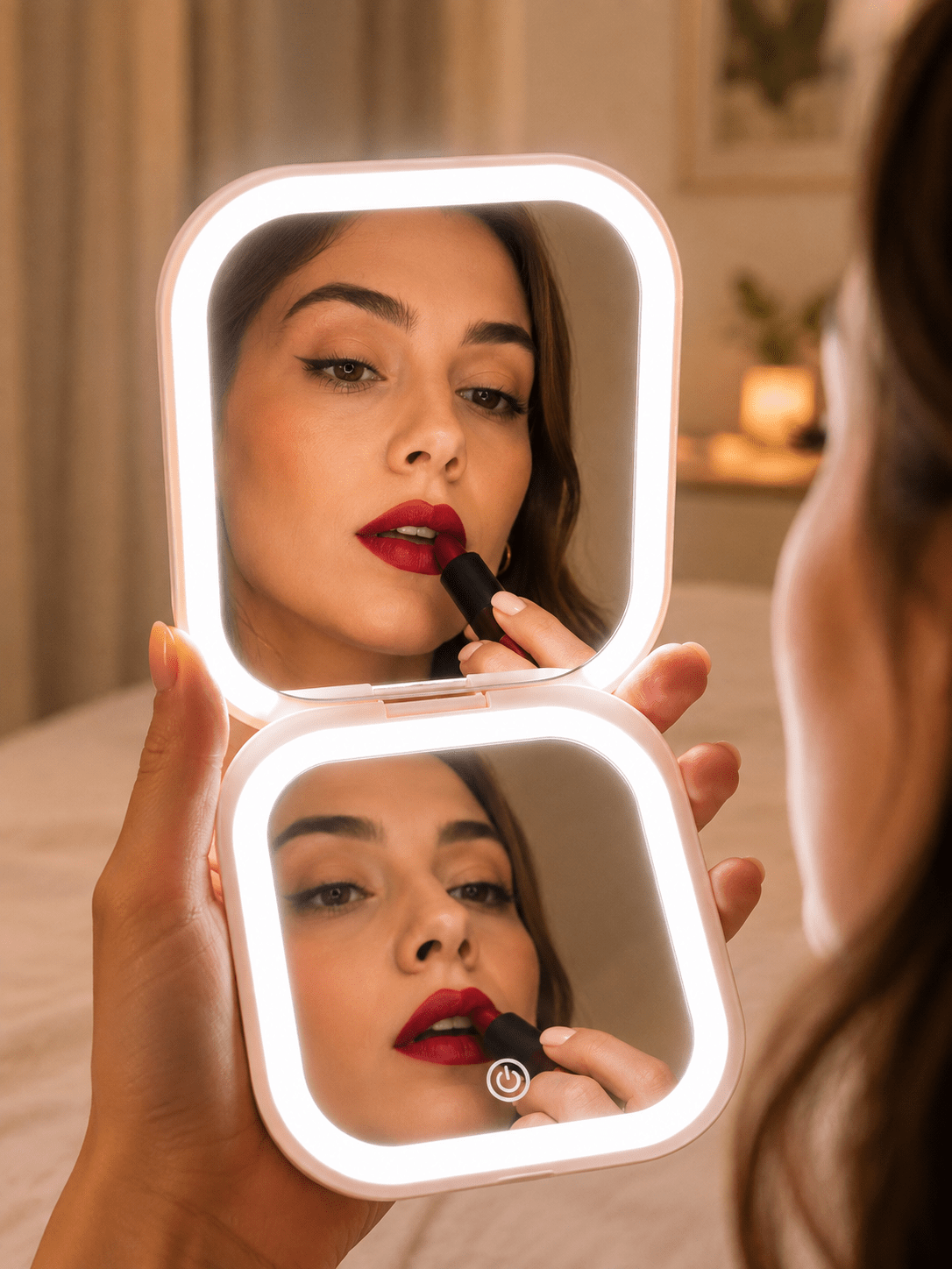 LED Makeup Mirror | 10X Magnification - Beauty Accessories - Glow Beauty