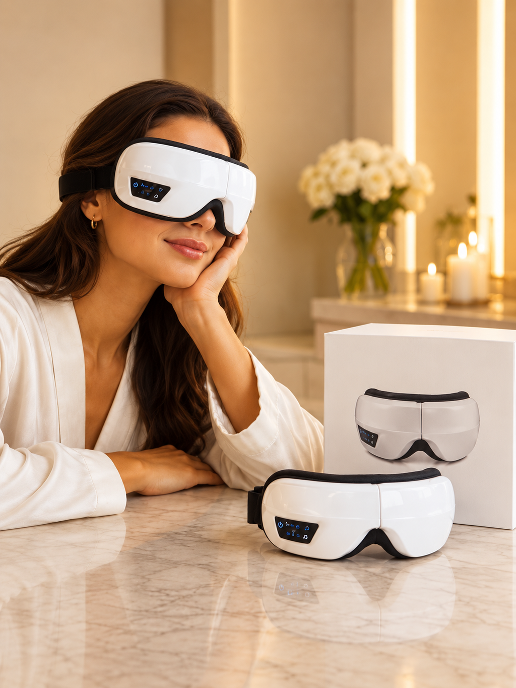 Smart Eye Massager | Heat & Bluetooth
