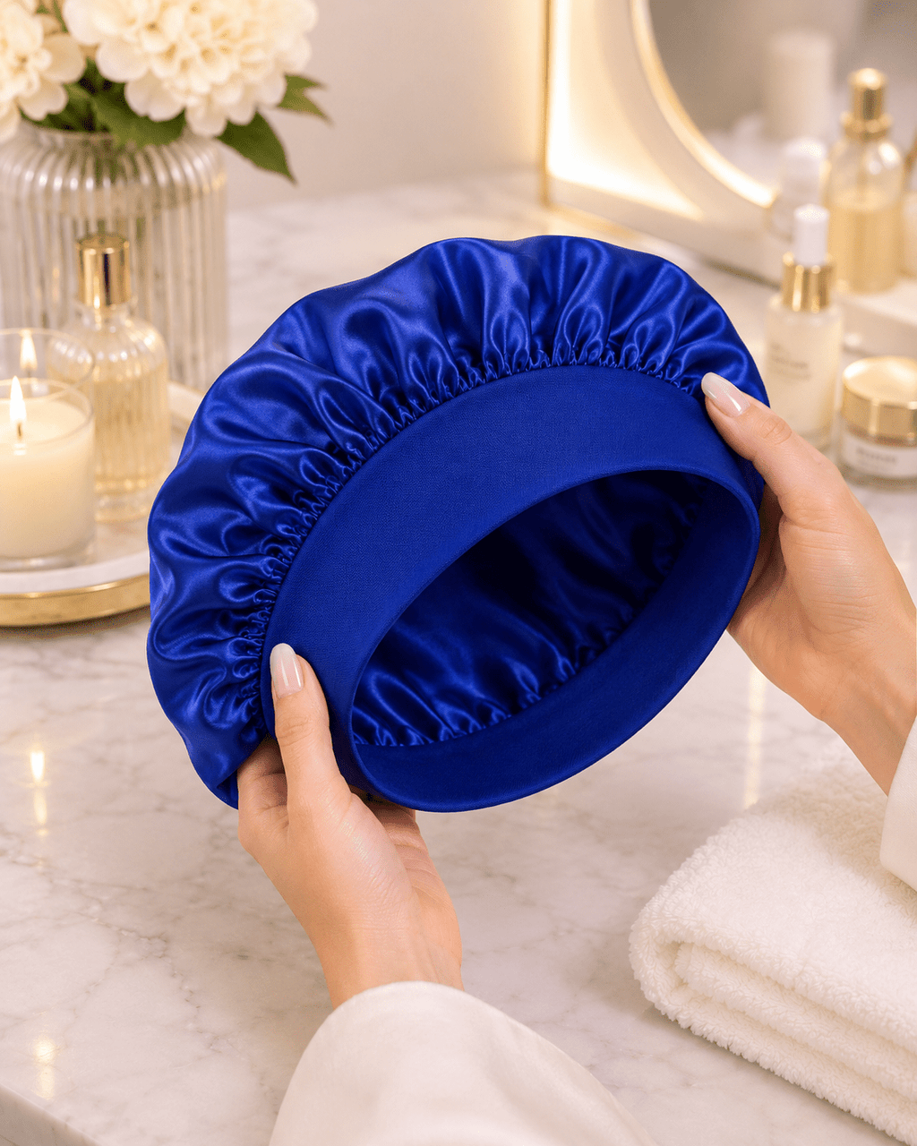 Silk Satin Hair Bonnet | Overnight Protection
