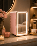 LED Mirror Mini Cosmetic Fridge 6L | Cooler & Warmer ⭐ - Beauty Accessories - Glow Beauty