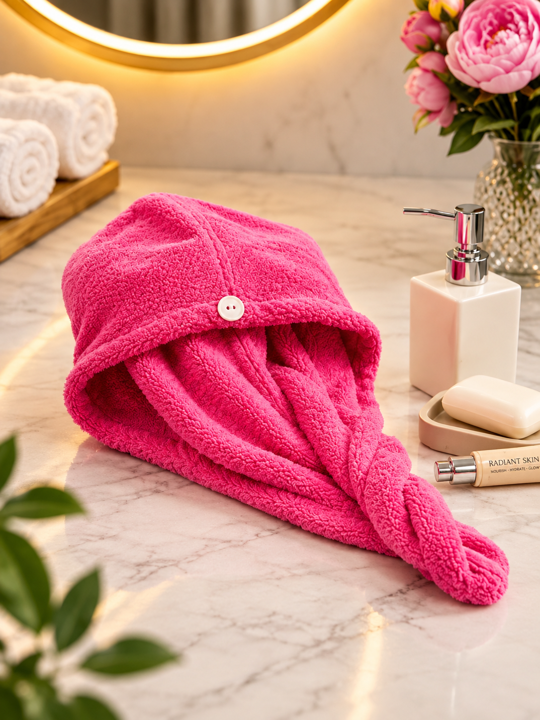 Microfiber Quick-Dry Hair Towel