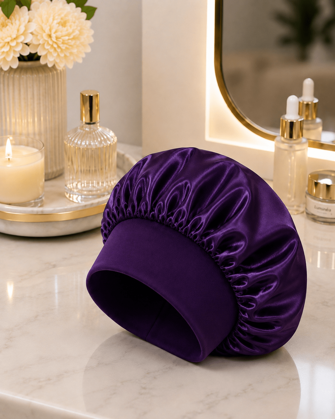 Silk Satin Hair Bonnet | Overnight Protection
