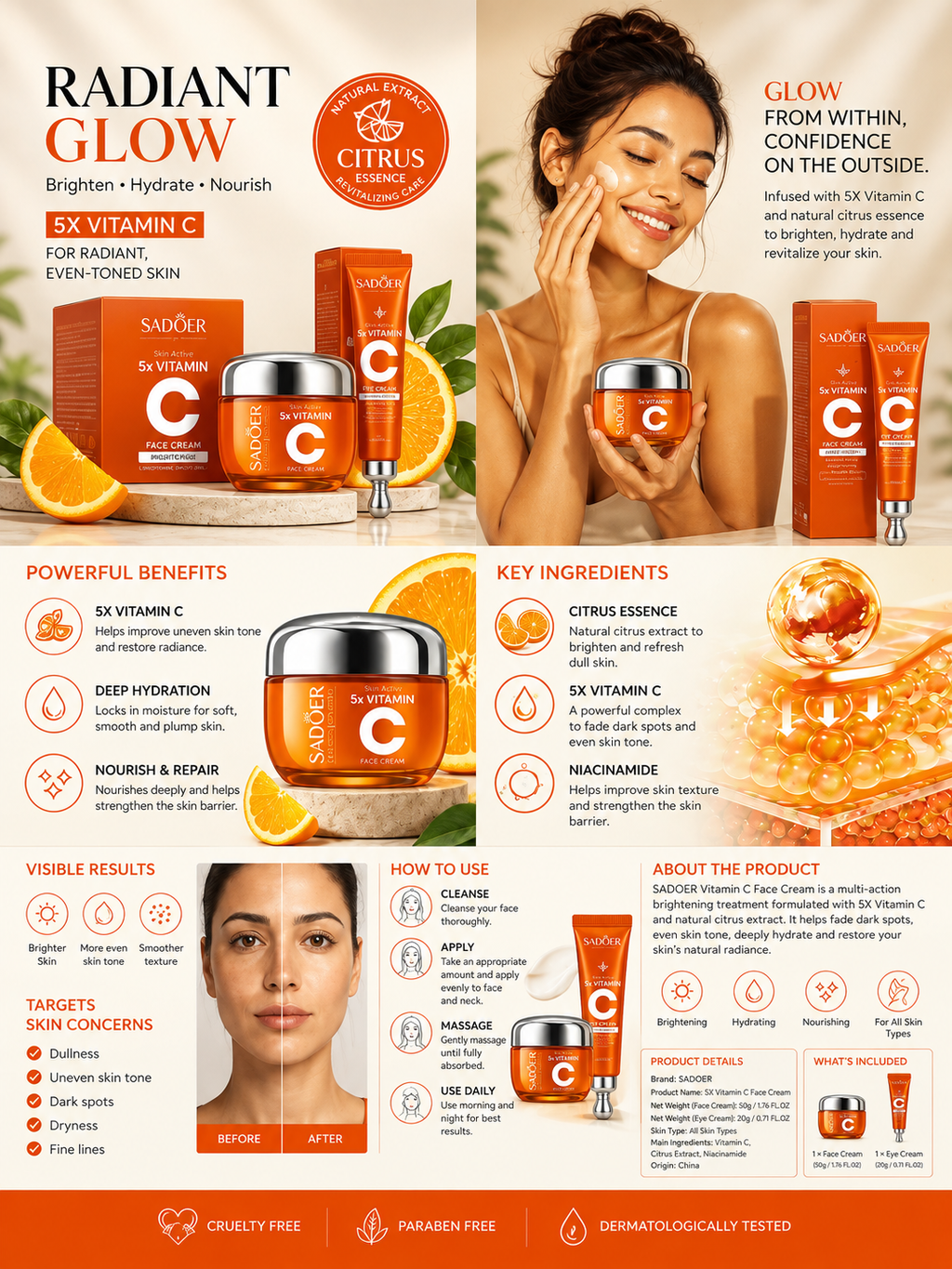 Vitamin C Brightening Face Cream