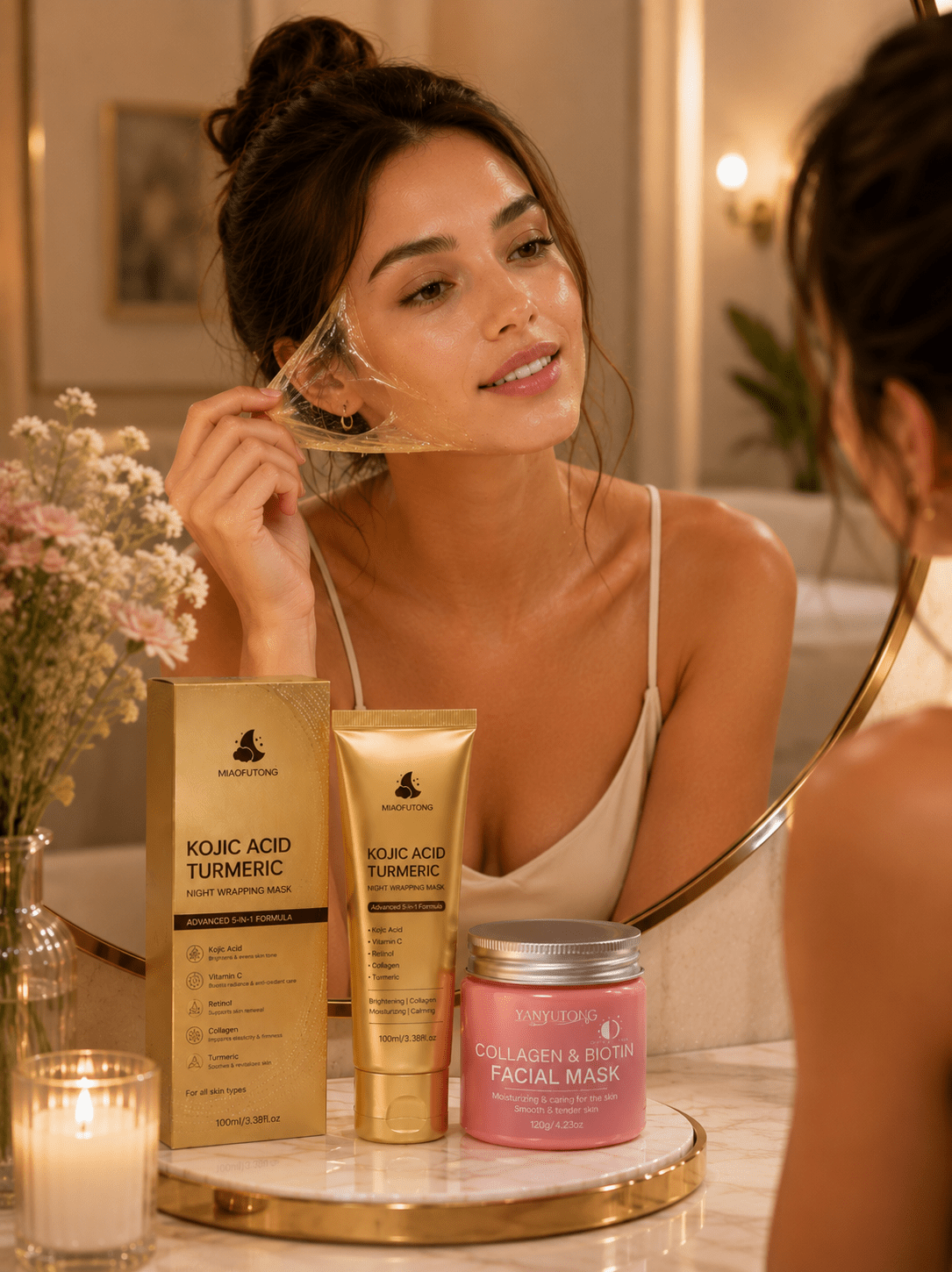 Collagen & Biotin Peel-Off Face Mask | Deep Hydration