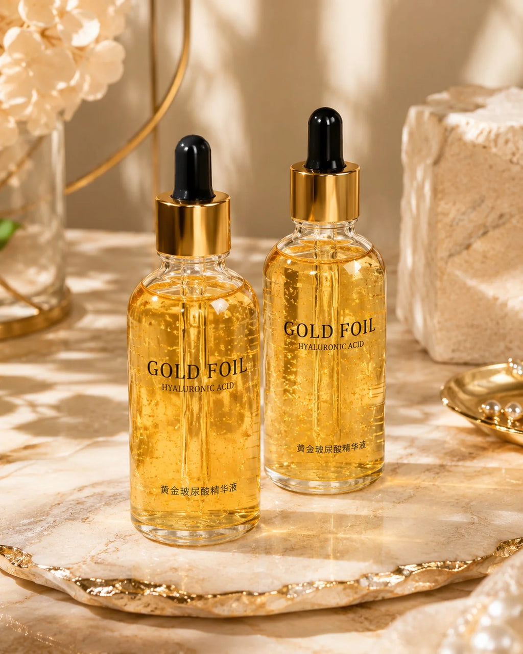 Gold & Hyaluronic Acid Face Serum - Skincare - Glow Beauty