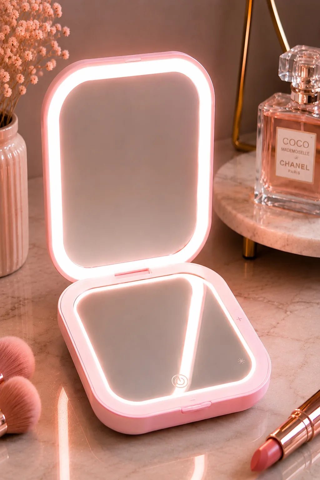 LED Makeup Mirror | 10X Magnification - Beauty Accessories - Glow Beauty