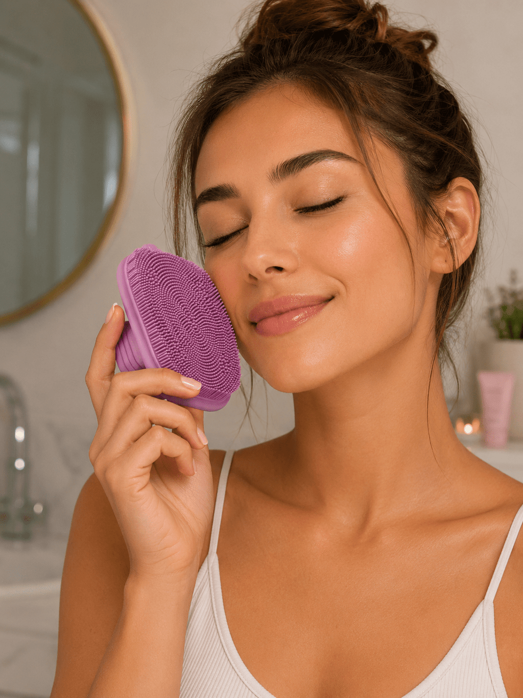 Gentle Silicone Face Scrubber | Cleansing Brush - Skincare - Glow Beauty