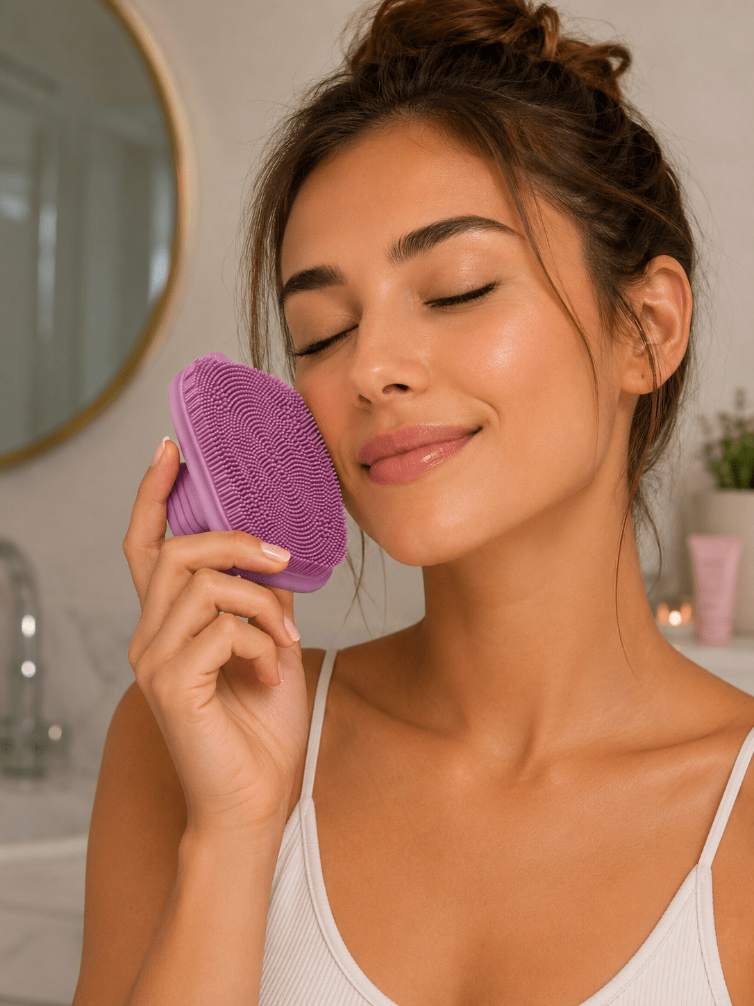 Gentle Silicone Face Scrubber | Cleansing Brush - Skincare - Glow Beauty