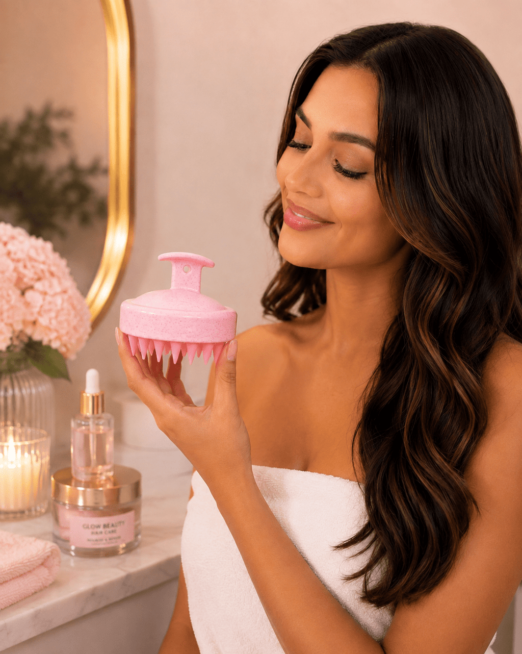 Silicone Scalp Massager | Hair & Scalp Care - Beauty Accessories - Glow Beauty